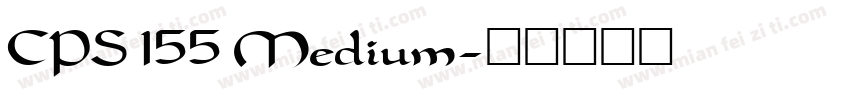 CPS 155 Medium字体转换